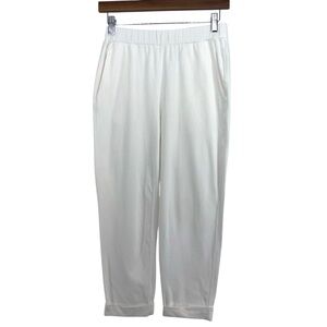 Eileen Fisher Crop Pants Organic Cotton Stretch Elastic Waist Sz:SP